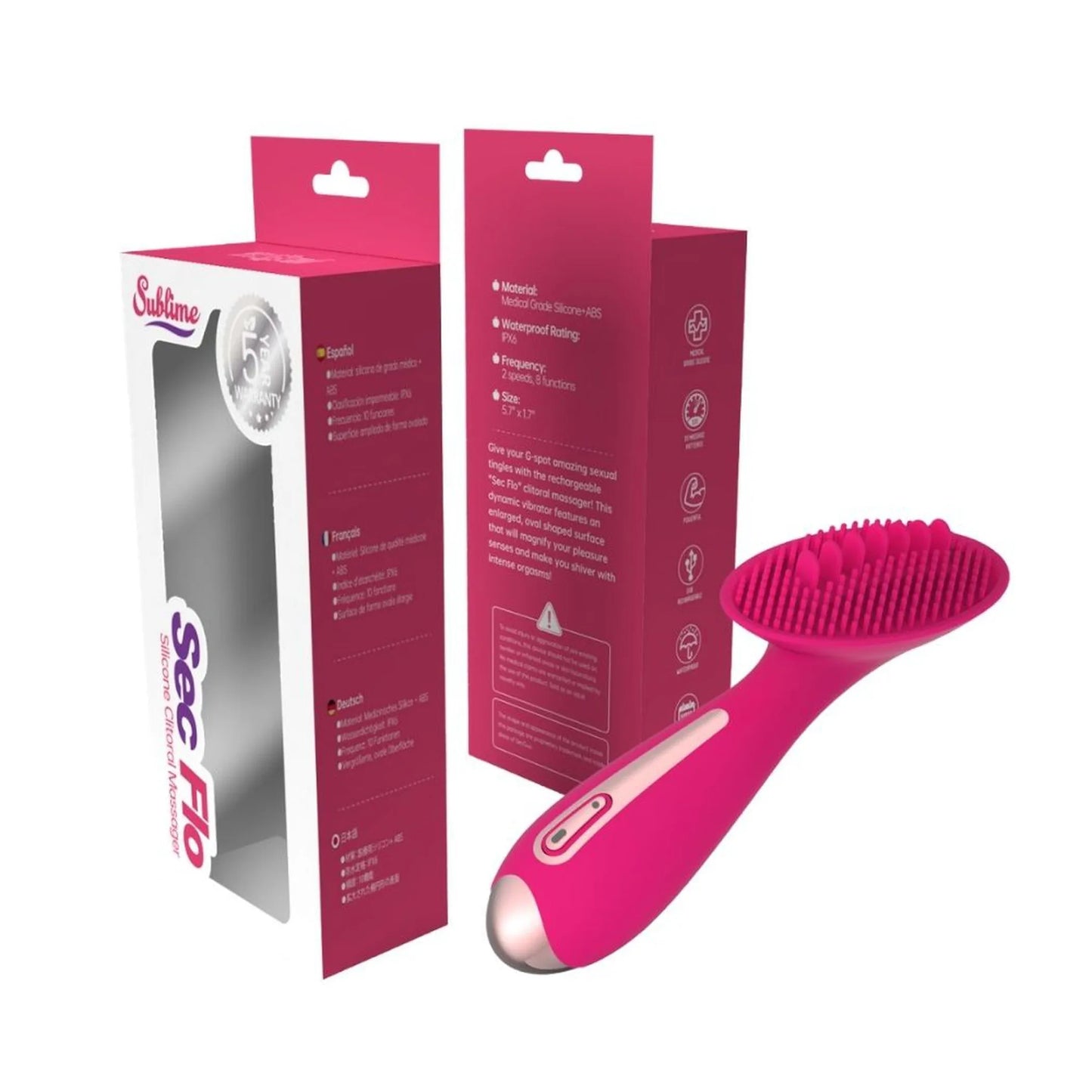 Sec Flo Silicone Clitoral Massager