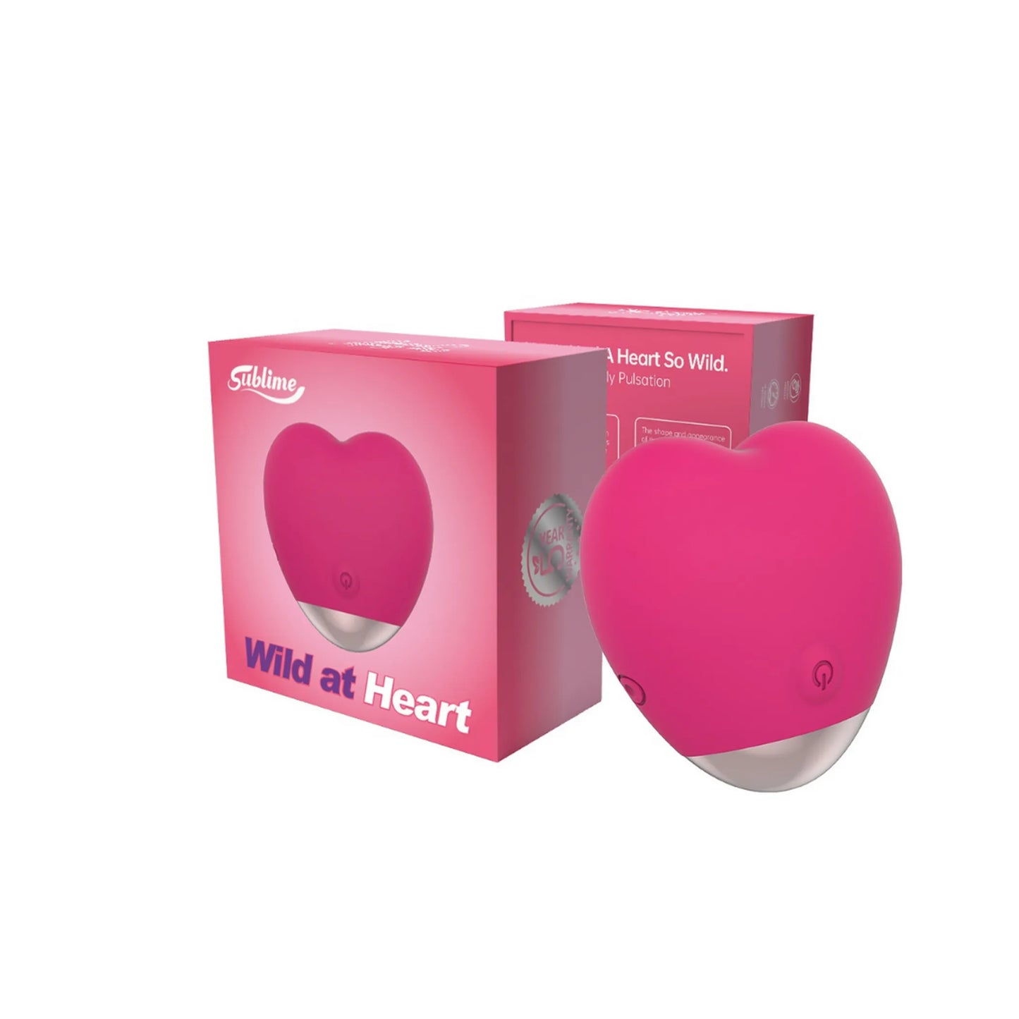 Wild at Heart Silicone External Heart Shaped Vibe