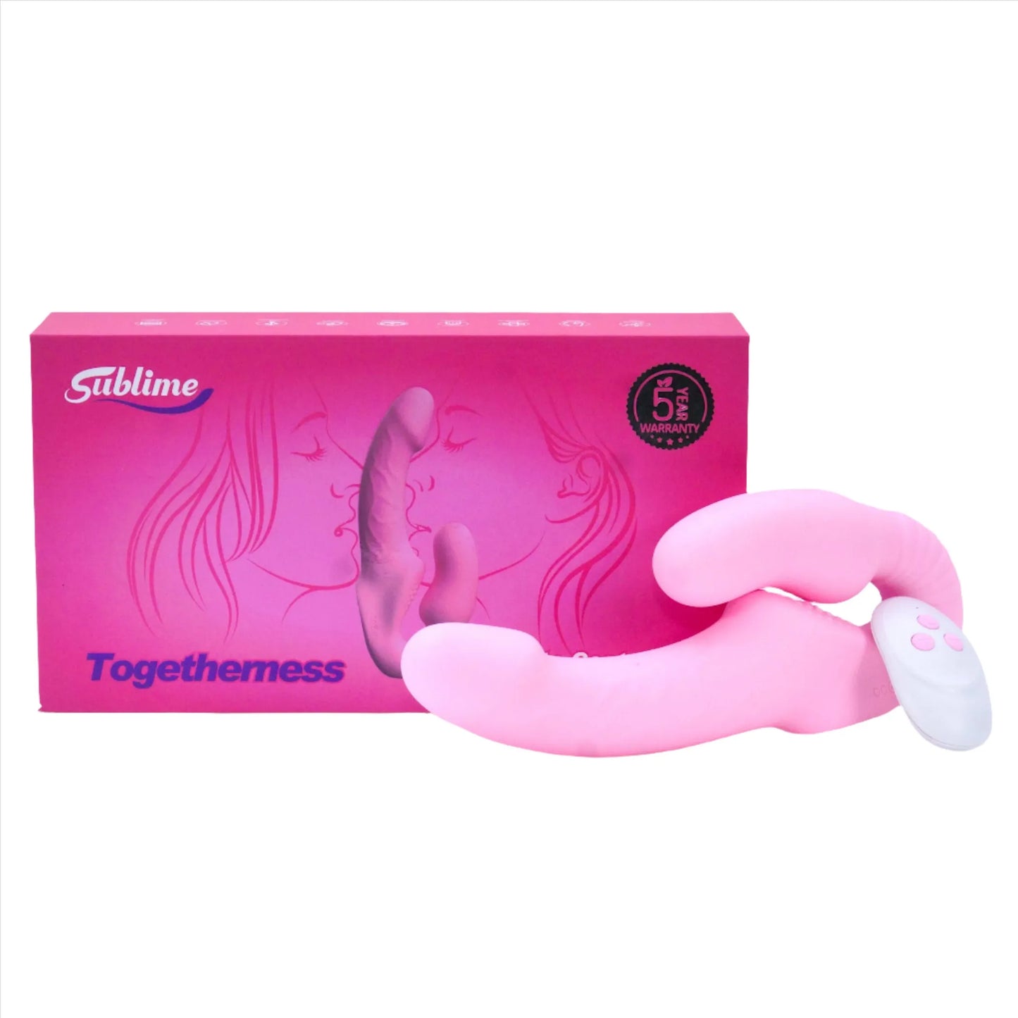 Togetherness Silicone Strapless Strap-on with Remote Control