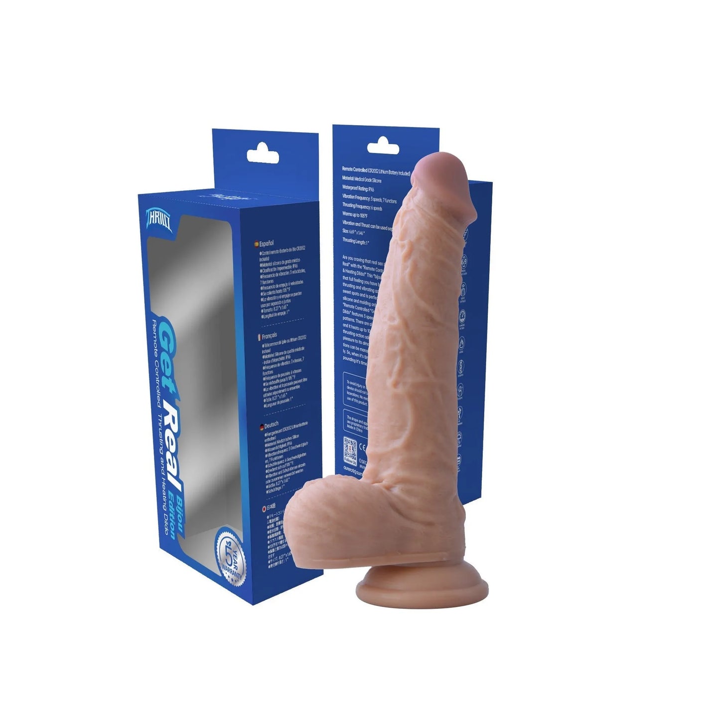 Get Real Bijou Edition Remote Controlled Thrusting Heating Dildo